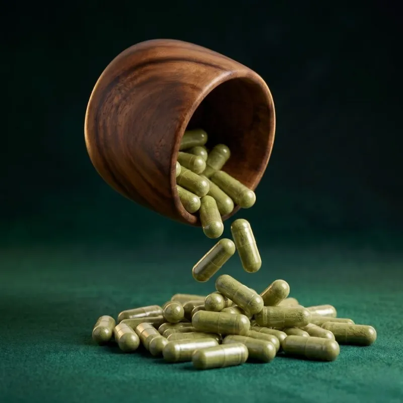 Green Maeng Da gelatin capsules