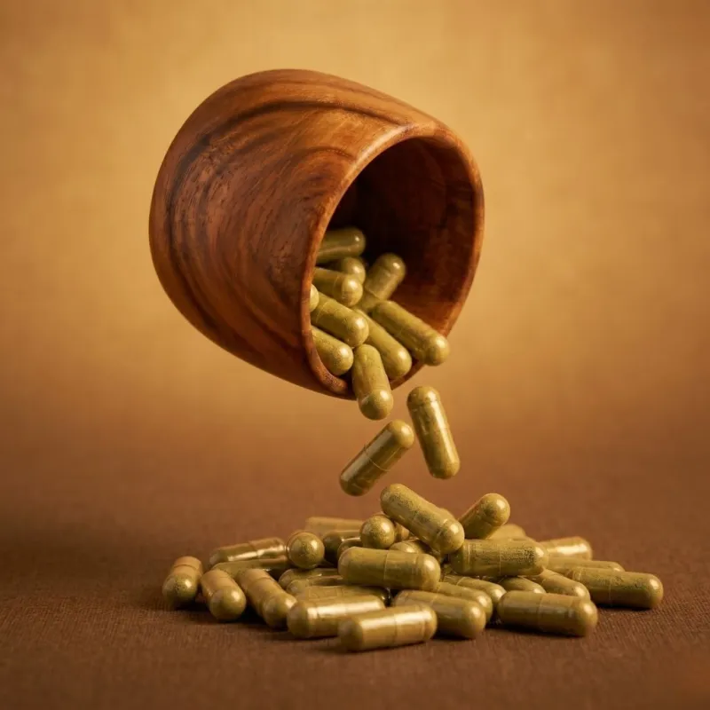 Yellow Borneo veggie capsules